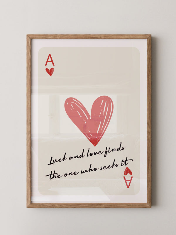 Herz Ass Karte Zeichnung