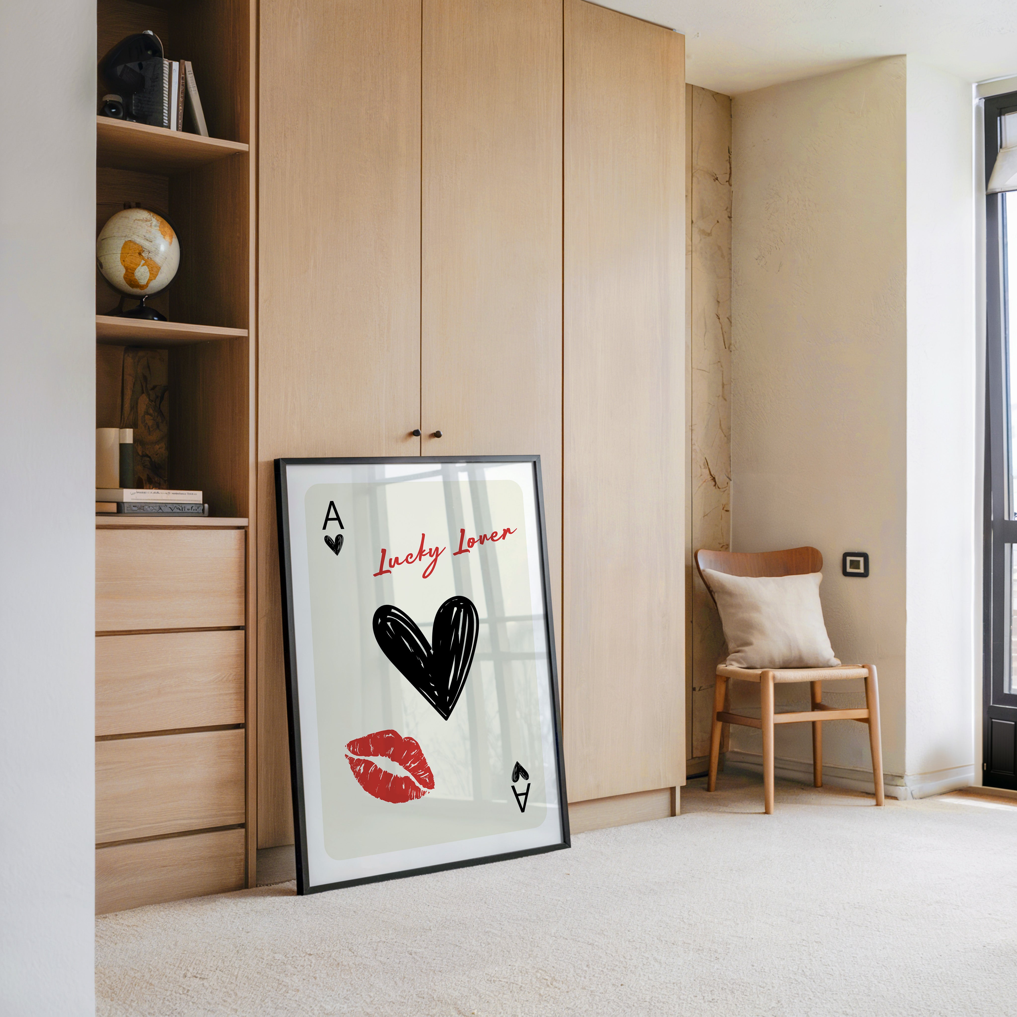 Herz Ass Kuss Vintage