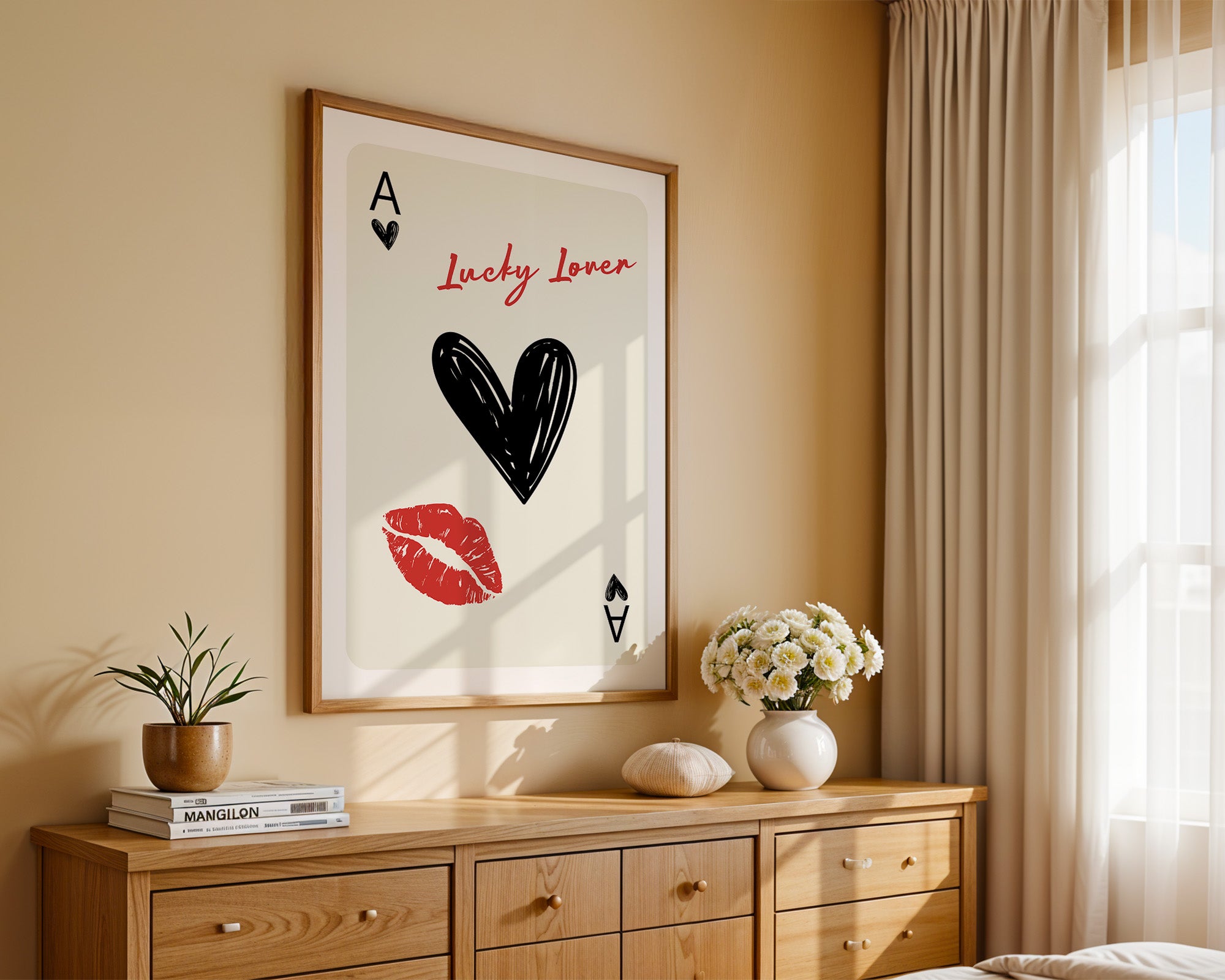 Herz Ass Kuss Vintage