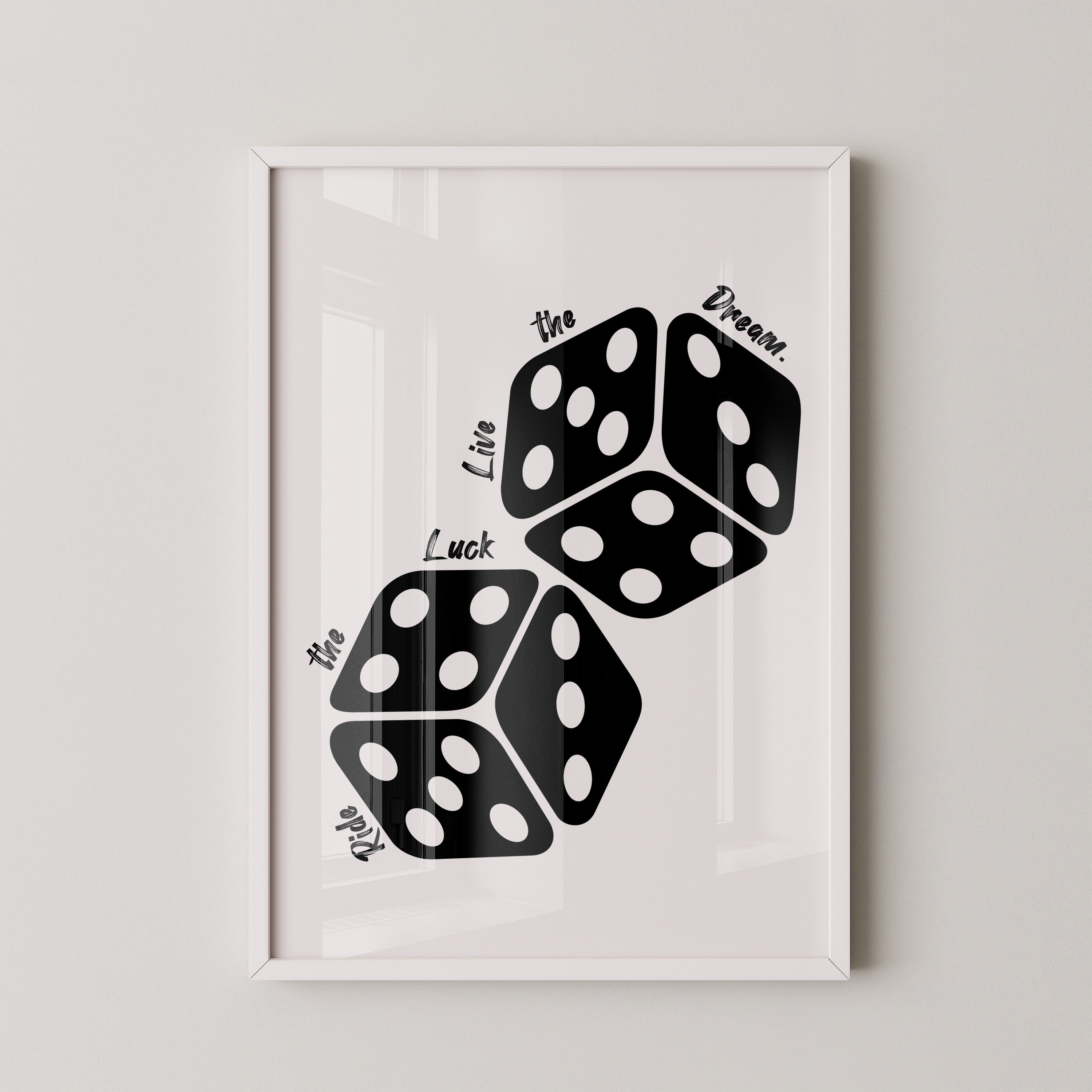 Würfel Perspektive Schwarzweiß