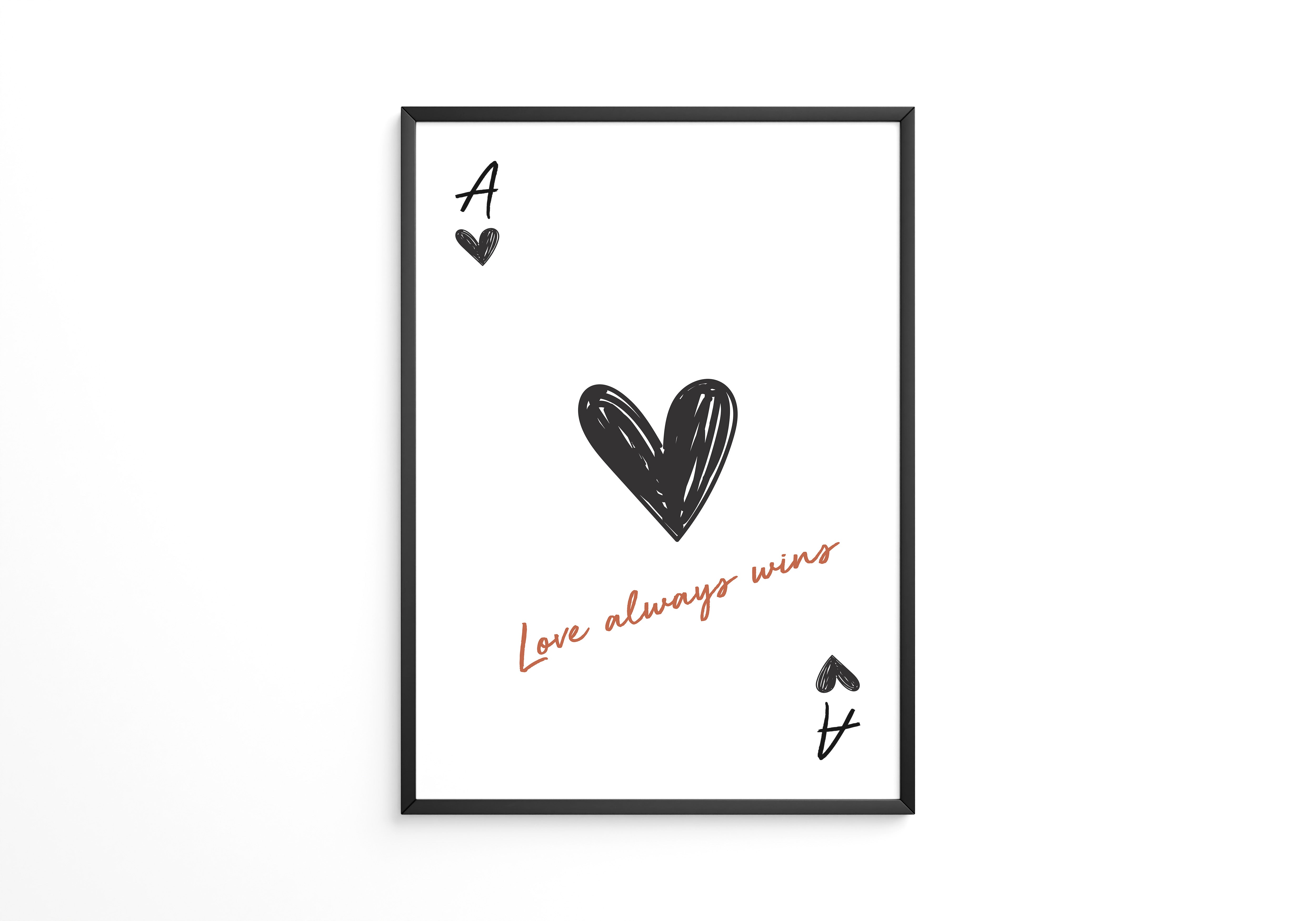 As Herz Skizze schwarz