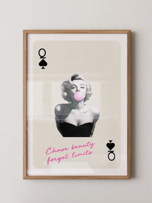 Pokerkönigin Pink PopArt