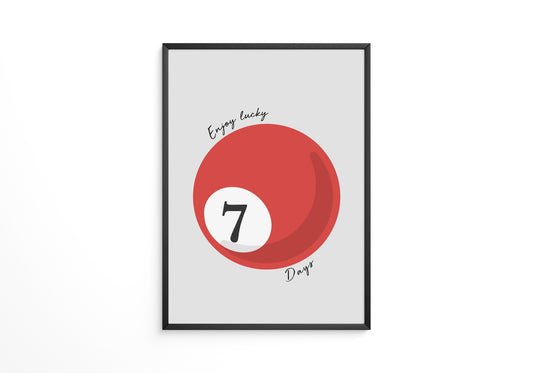 Glückskugel Rot minimalistisch