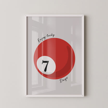 Glückskugel Rot minimalistisch