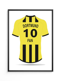 Dortmund Trikot gelb Rückansicht