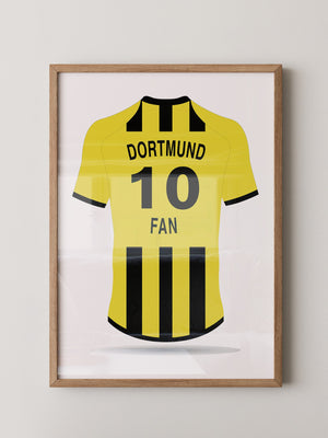 Dortmund Trikot gelb Rückansicht