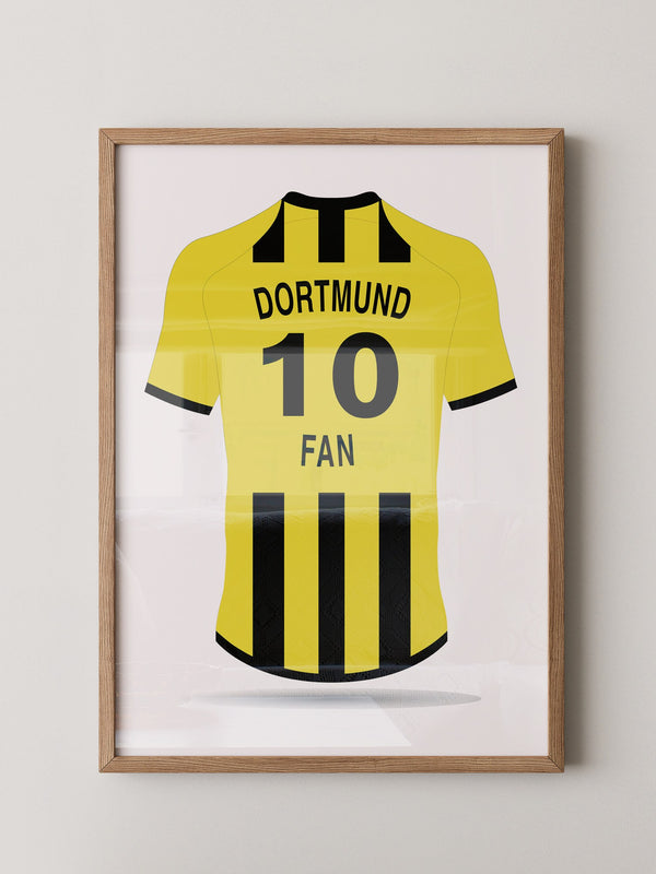 Dortmund Trikot gelb Rückansicht