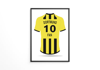 Dortmund Trikot gelb Rückansicht
