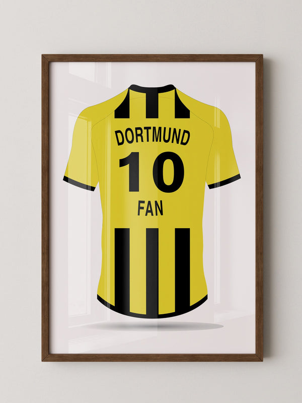 Dortmund Trikot gelb Rückansicht