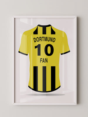 Dortmund Trikot gelb Rückansicht