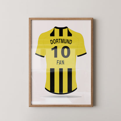 Dortmund Trikot gelb Rückansicht