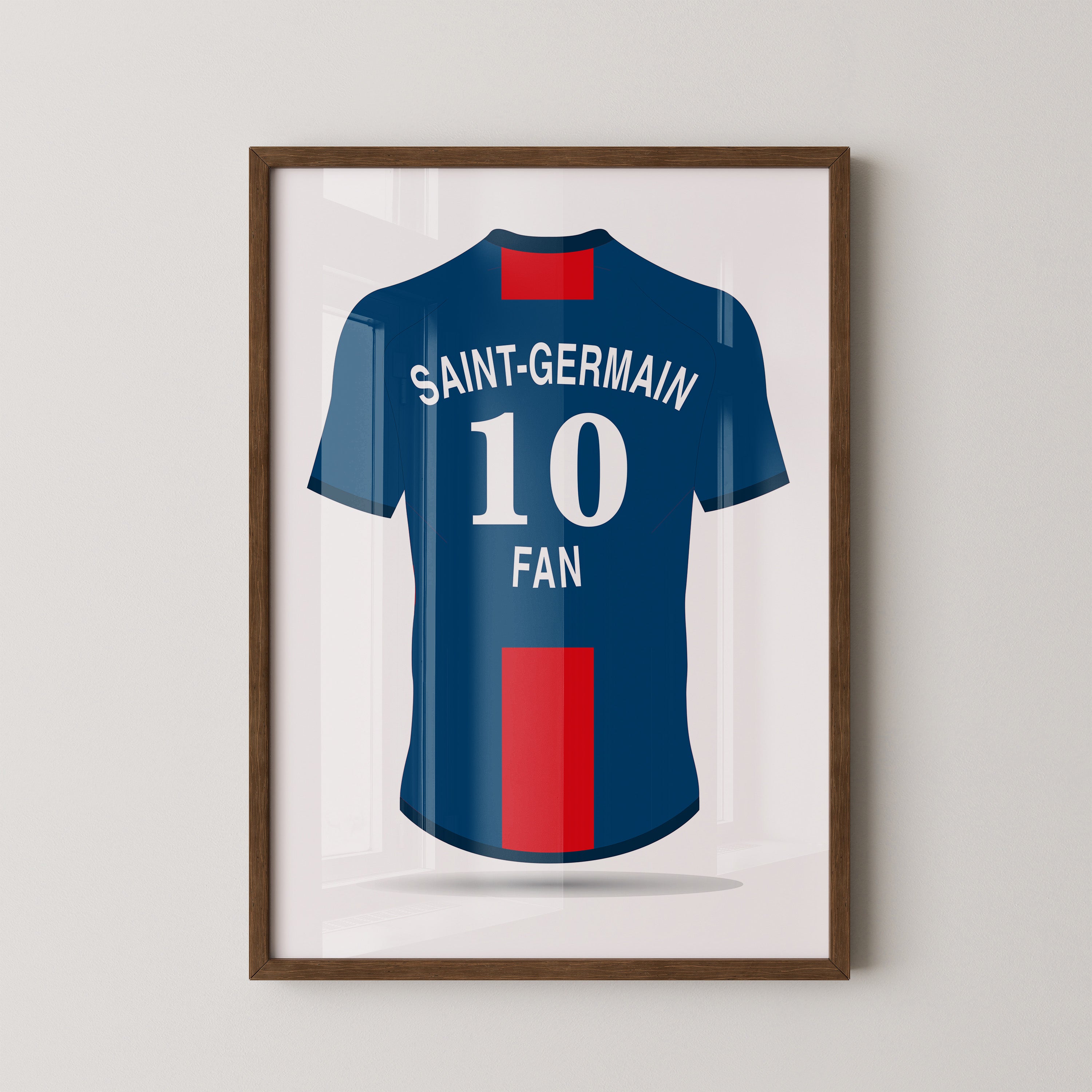 Trikot Rückansicht Blau-Rot