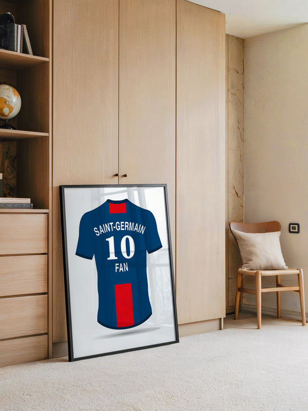 Trikot Rückansicht Blau-Rot