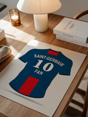Trikot Rückansicht Blau-Rot