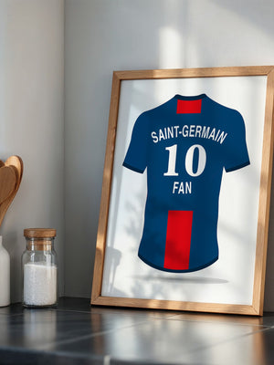 Trikot Rückansicht Blau-Rot
