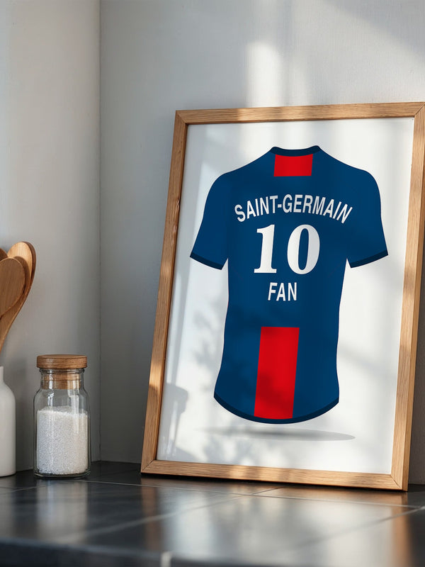 Trikot Rückansicht Blau-Rot