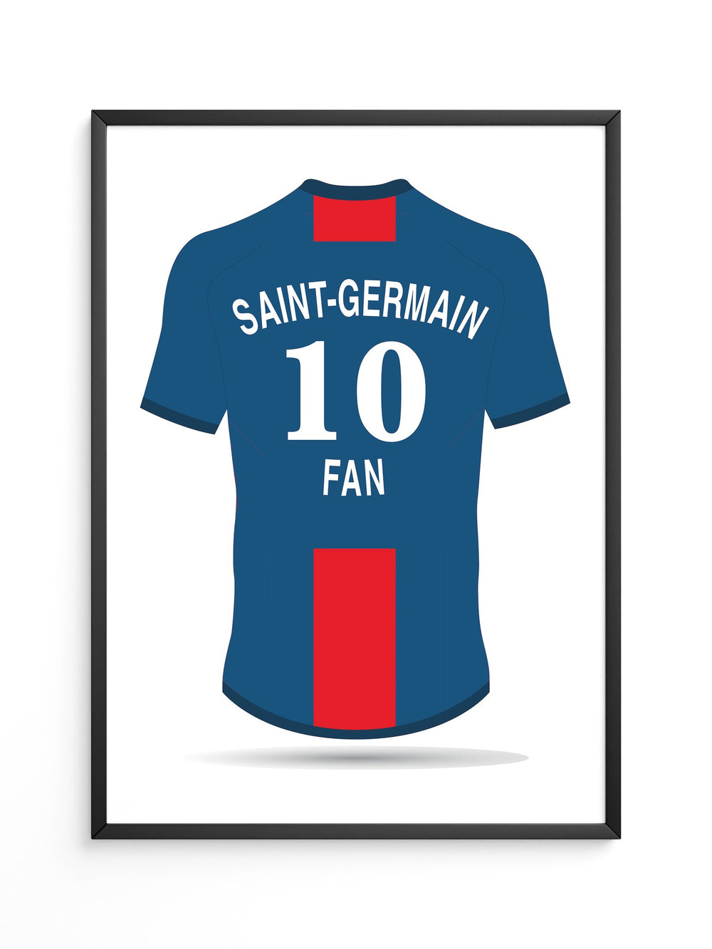 Trikot Rückansicht Blau-Rot