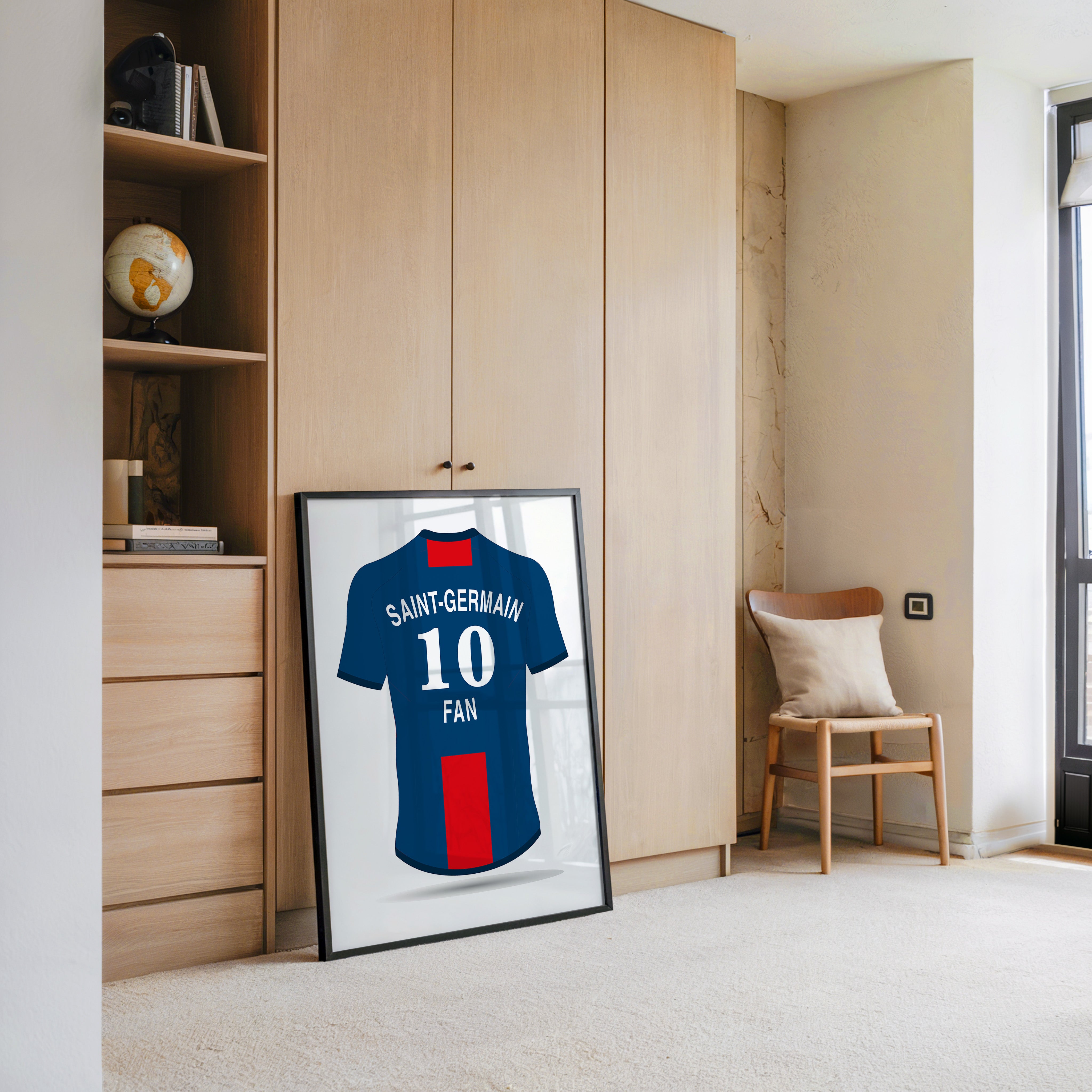 Trikot Rückansicht Blau-Rot