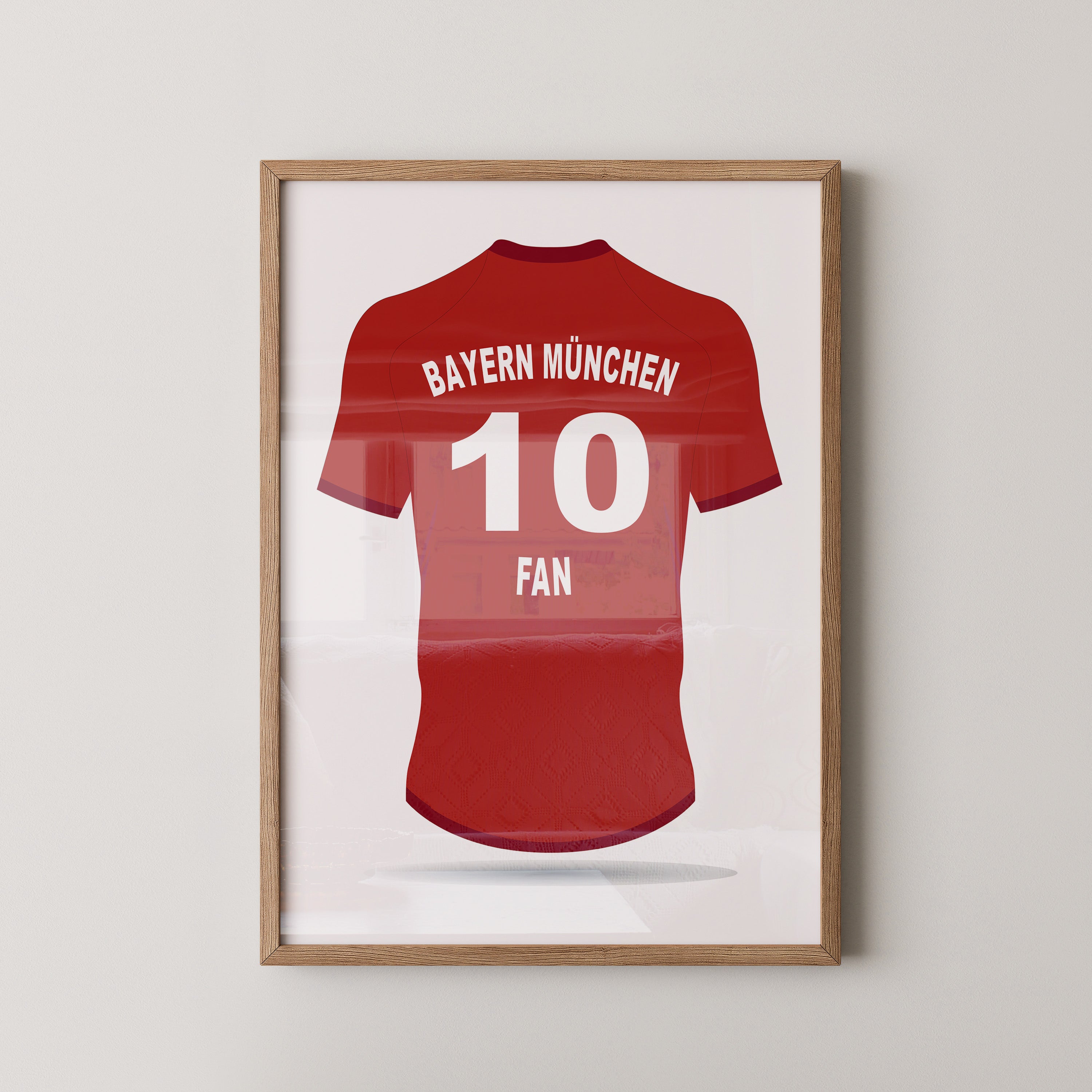 Bayern Trikot Rot Rückansicht