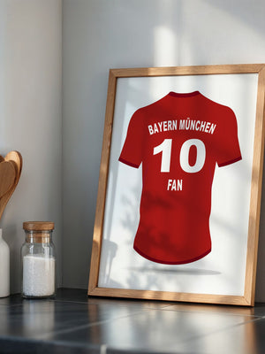 Bayern Trikot Rot Rückansicht