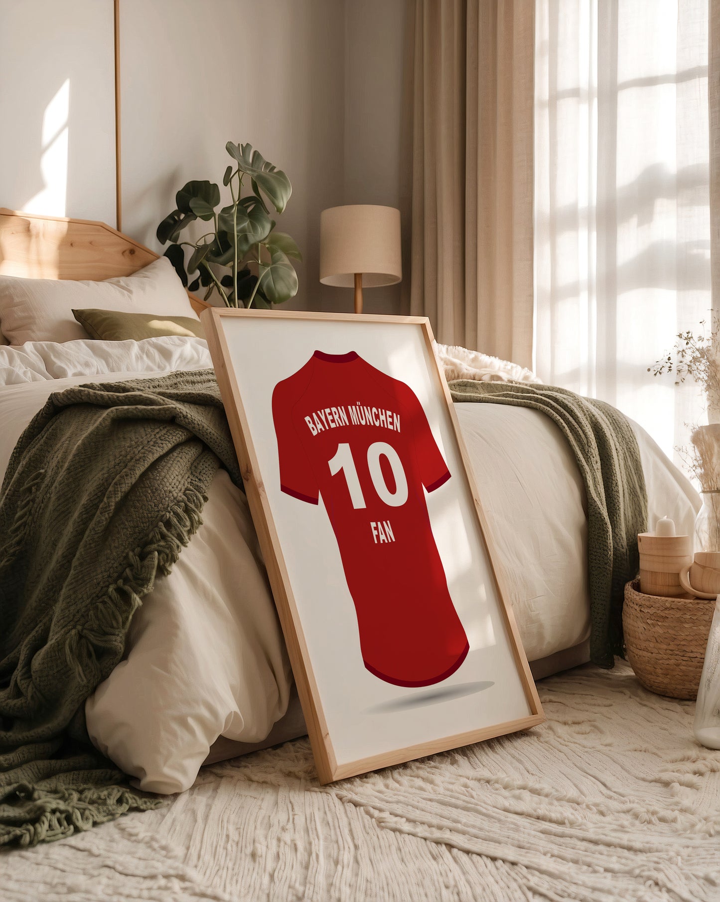 Bayern Trikot Rot Rückansicht