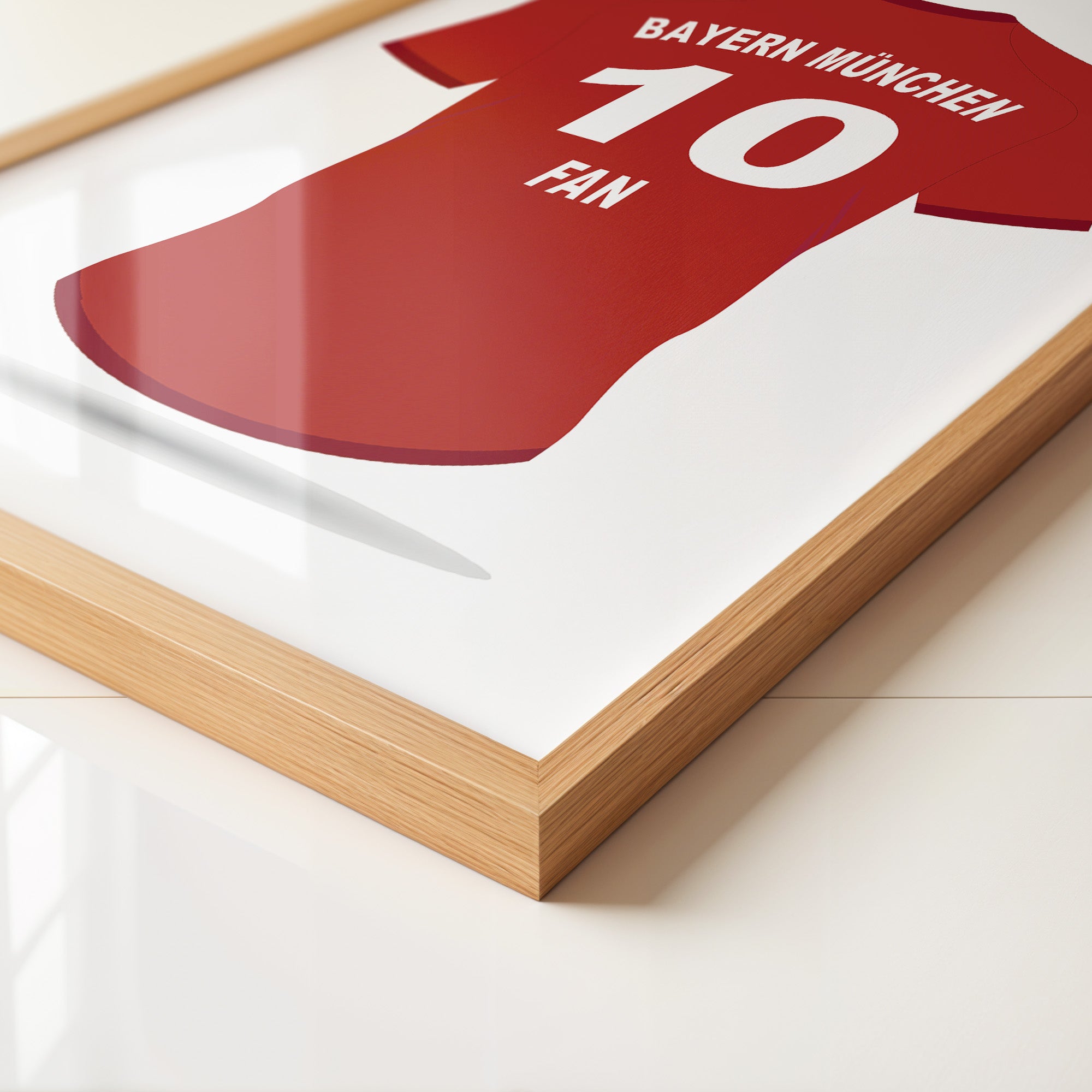 Bayern Trikot Rot Rückansicht