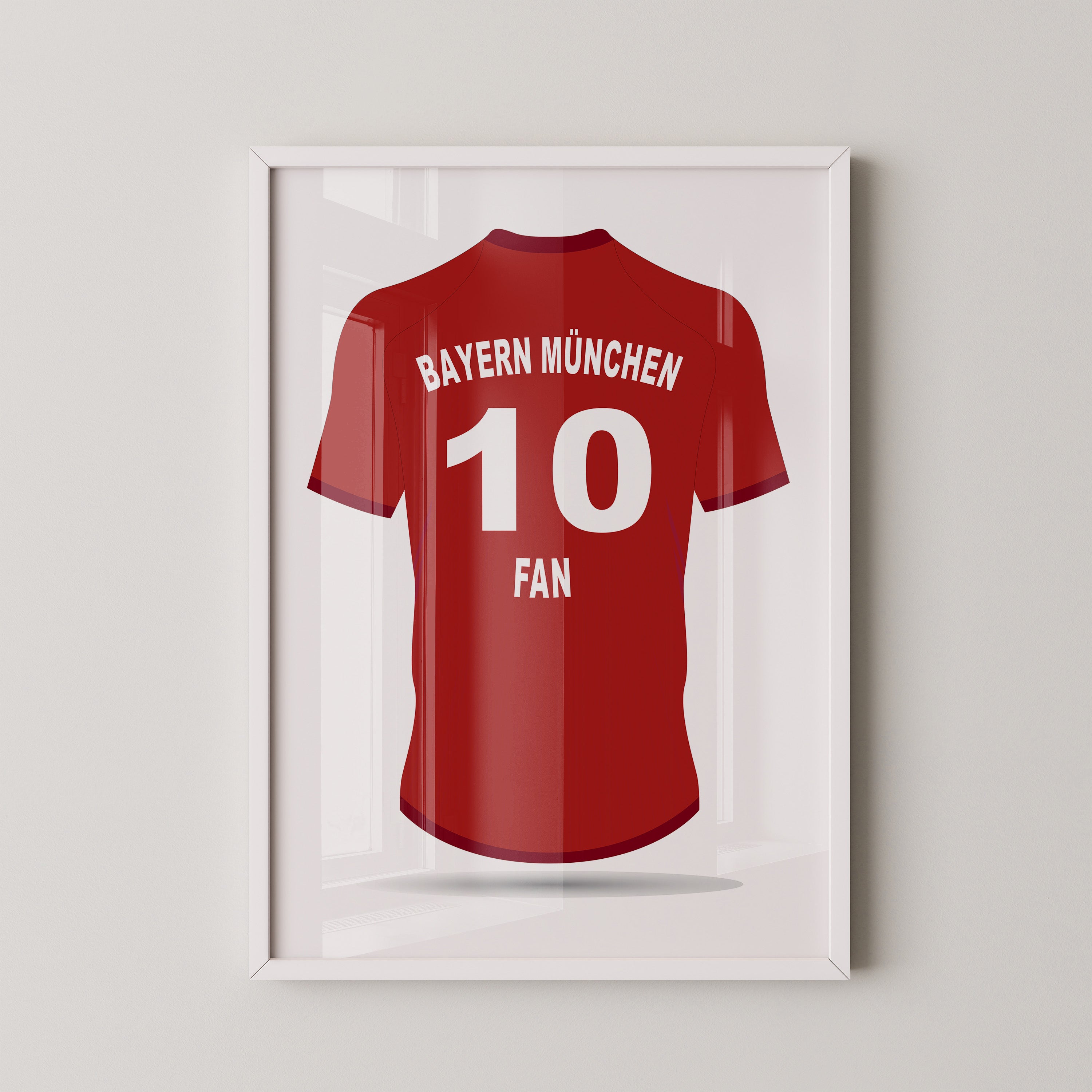 Bayern Trikot Rot Rückansicht