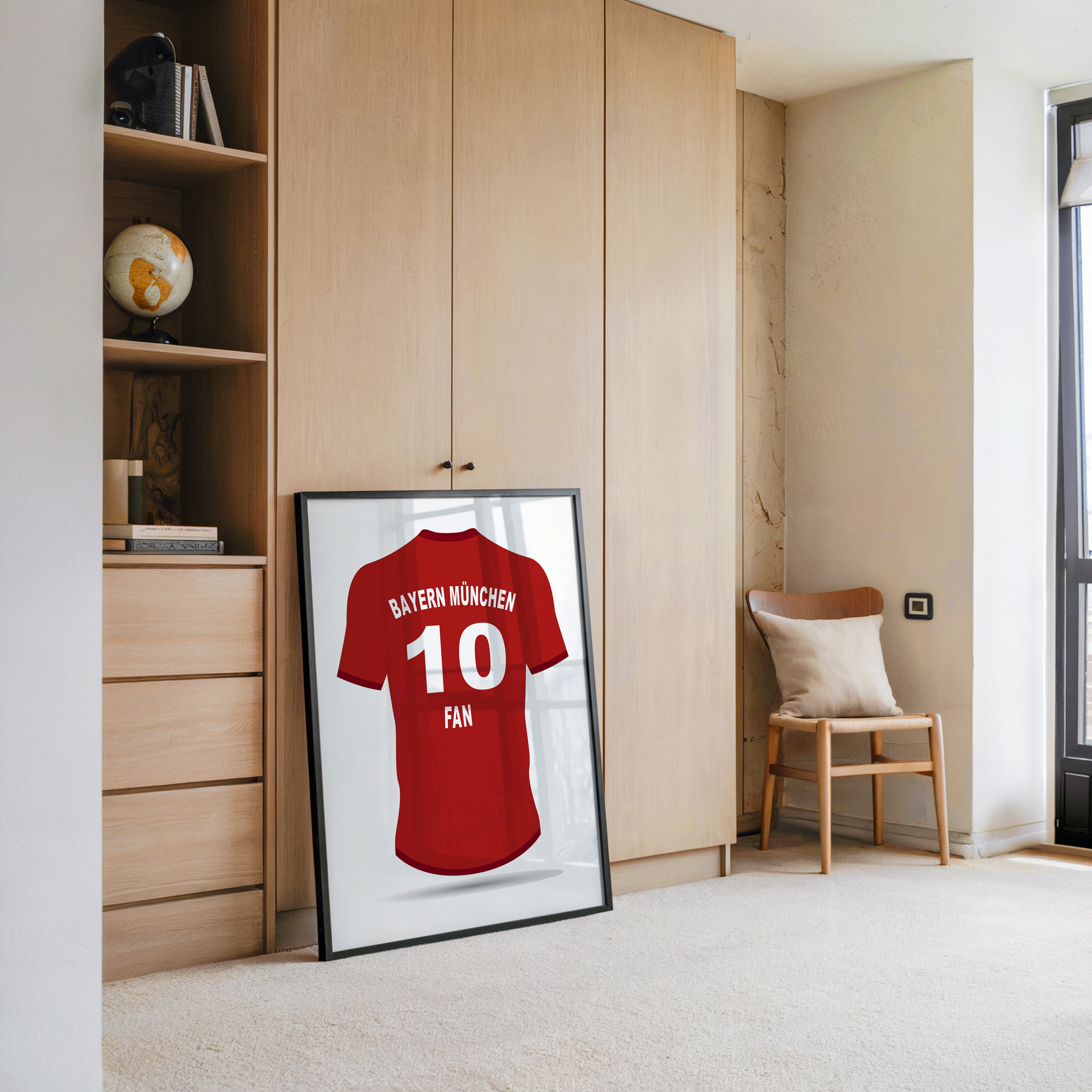 Bayern Trikot Rot Rückansicht