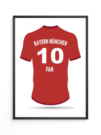 Bayern Trikot Rot Rückansicht