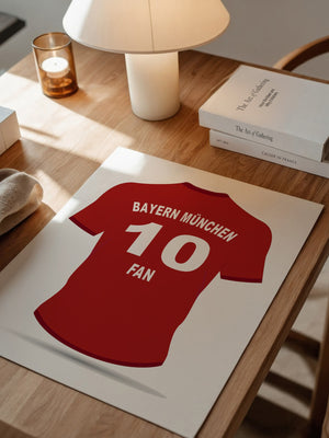 Bayern Trikot Rot Rückansicht