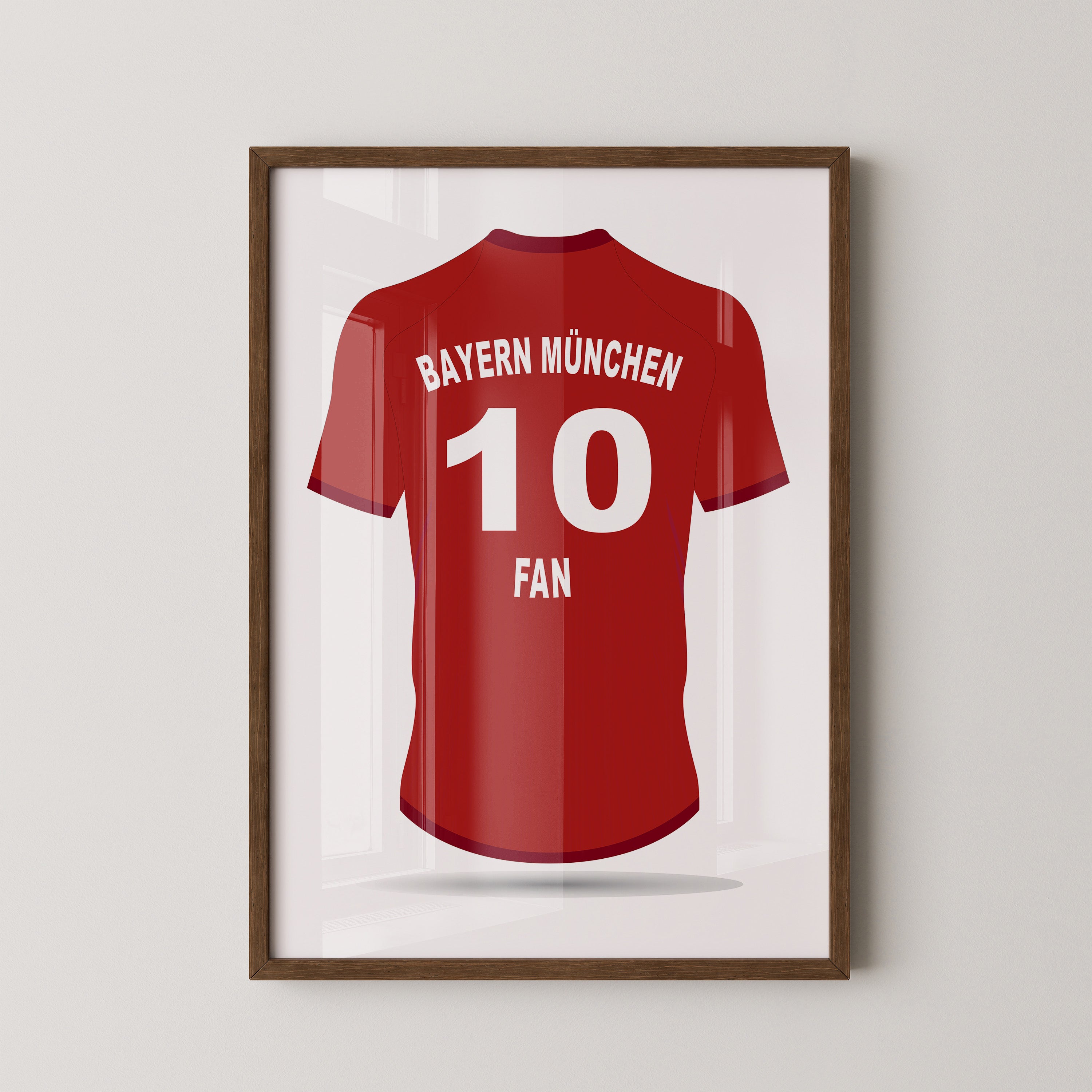 Bayern Trikot Rot Rückansicht