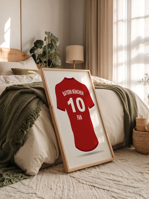Bayern Trikot Rot Rückansicht