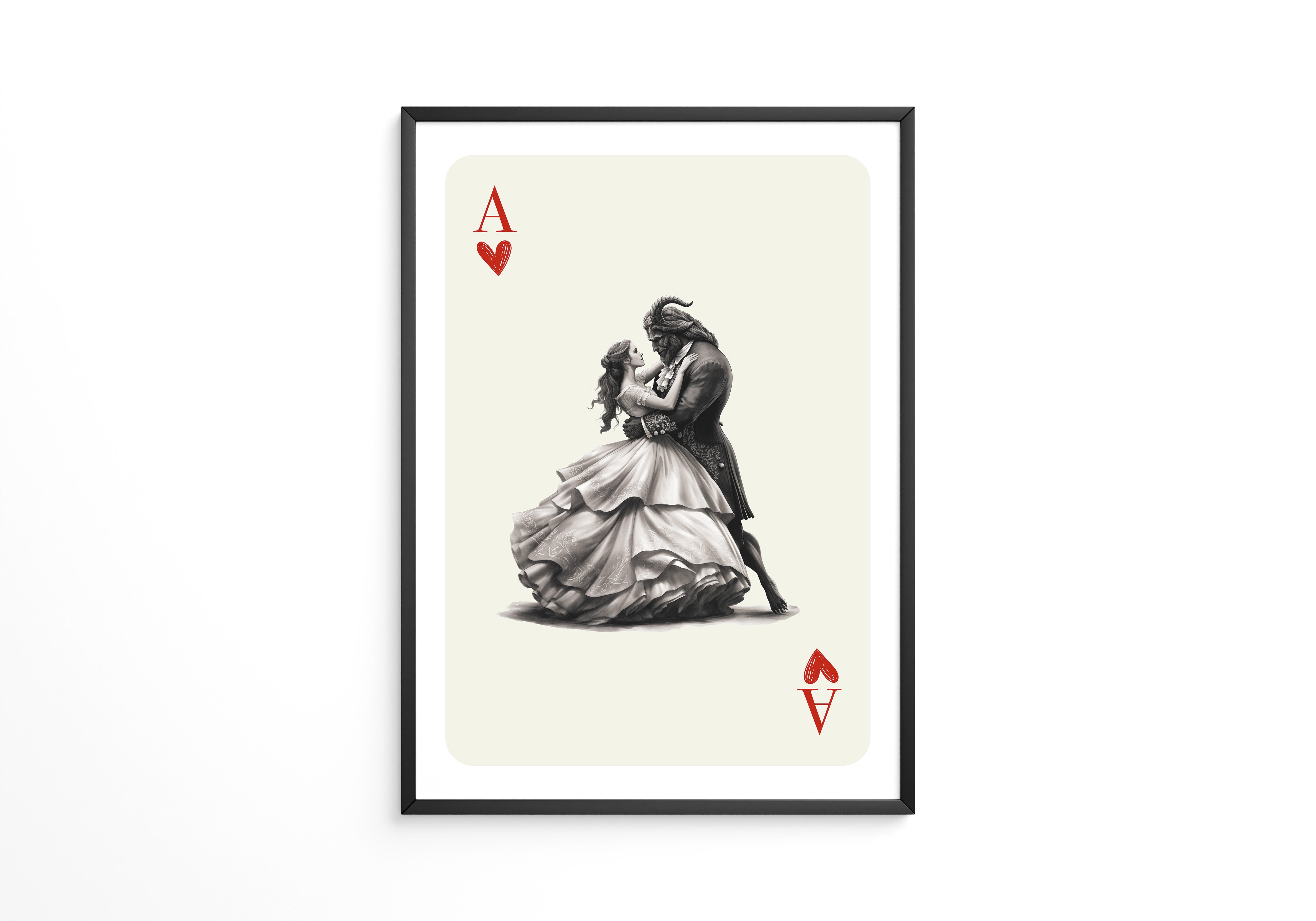 Schöne Belle Tanzkarte