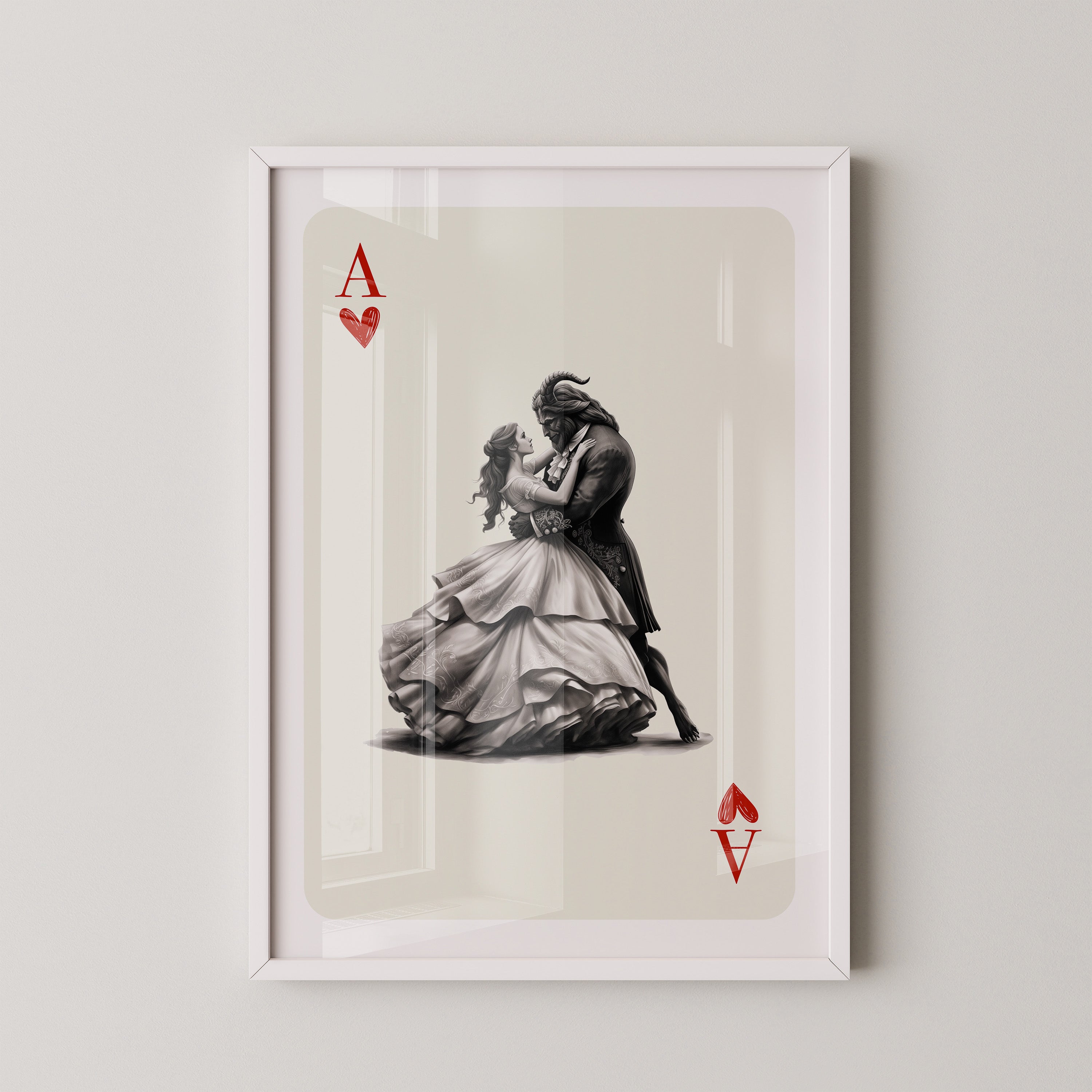 Schöne Belle Tanzkarte