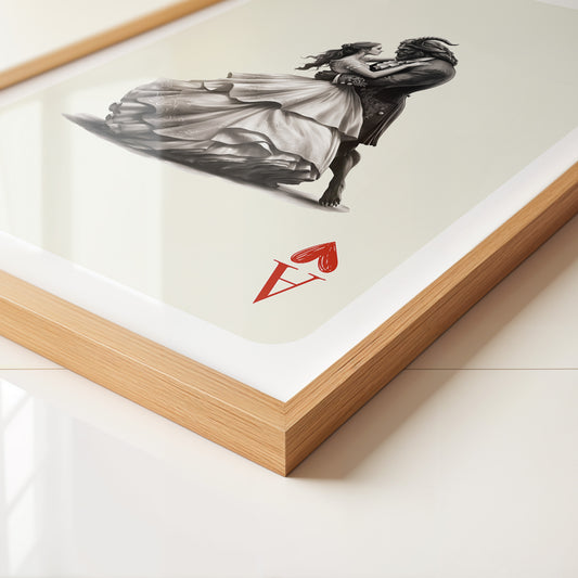 Schöne Belle Tanzkarte