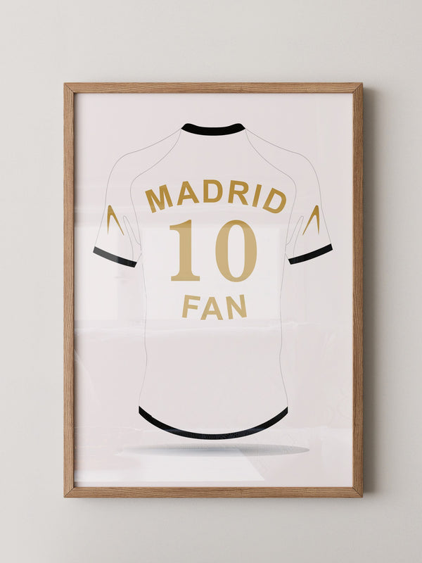 Madrid Trikot Weiß Gold