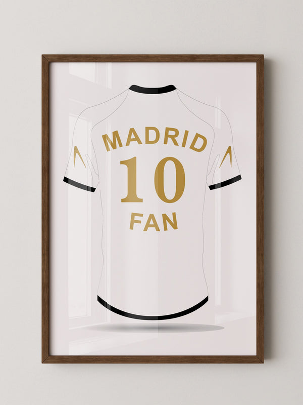 Madrid Trikot Weiß Gold