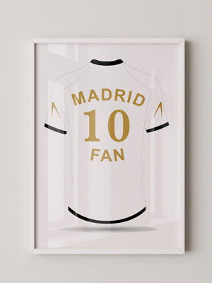 Madrid Trikot Weiß Gold