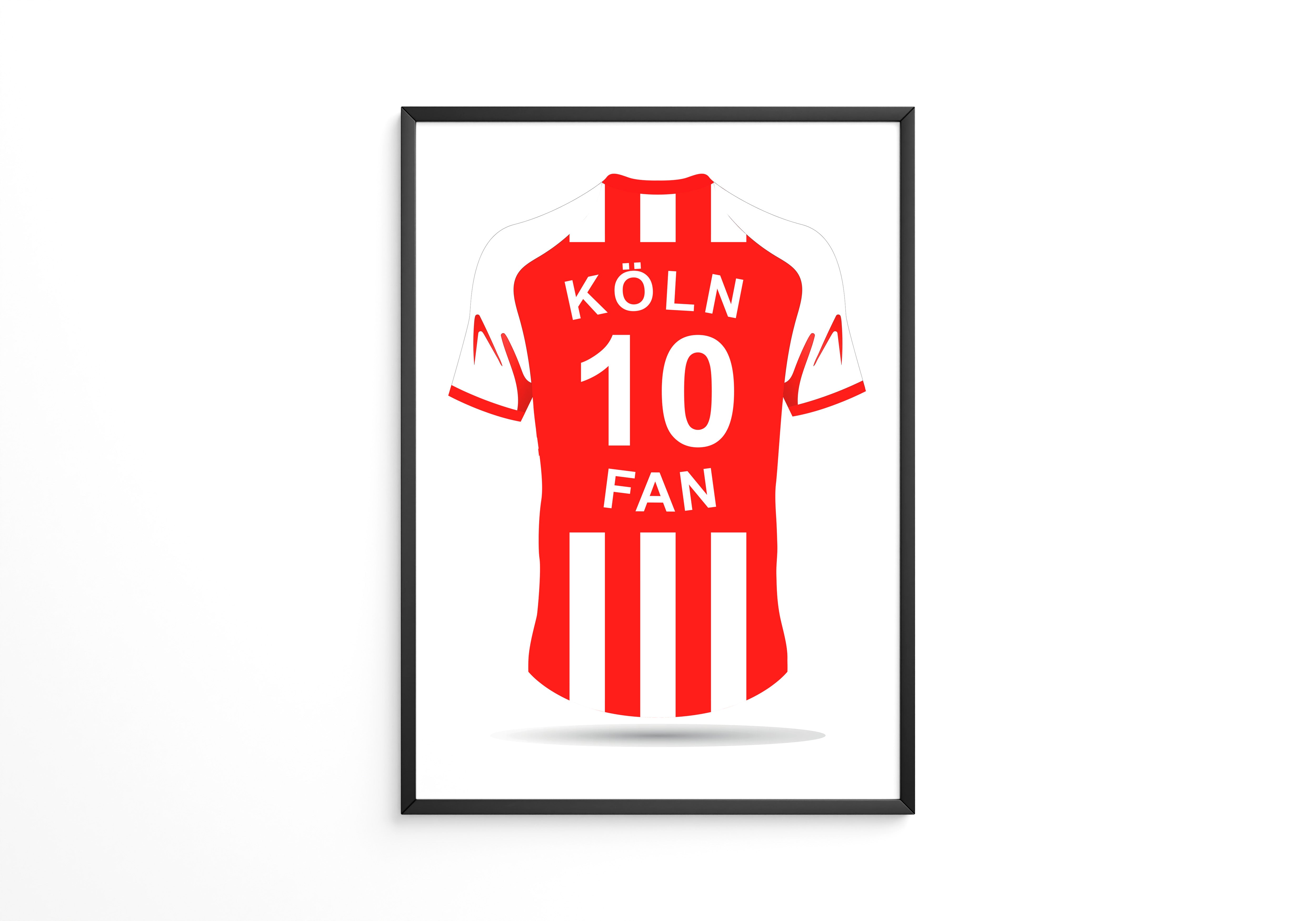 Köln Trikot Rot Streifen