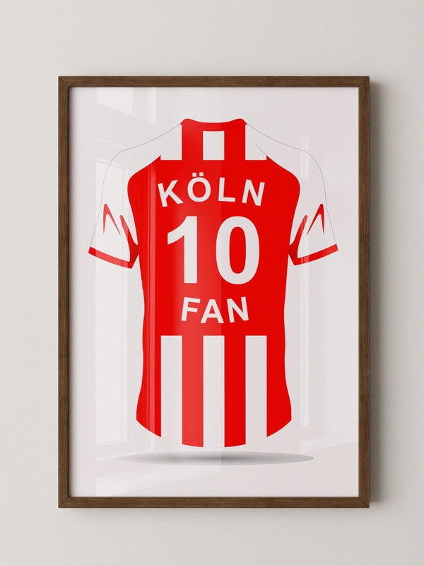 Köln Trikot Rot Streifen