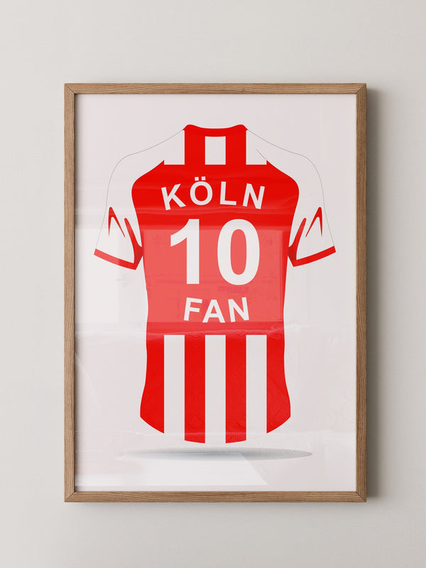 Köln Trikot Rot Streifen