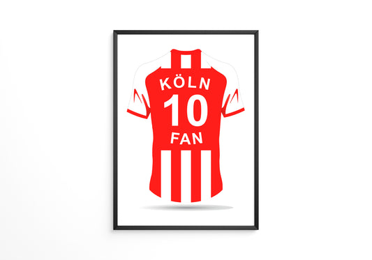 Köln Trikot Rot Streifen