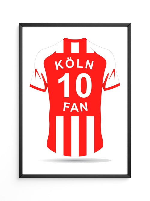 Köln Trikot Rot Streifen