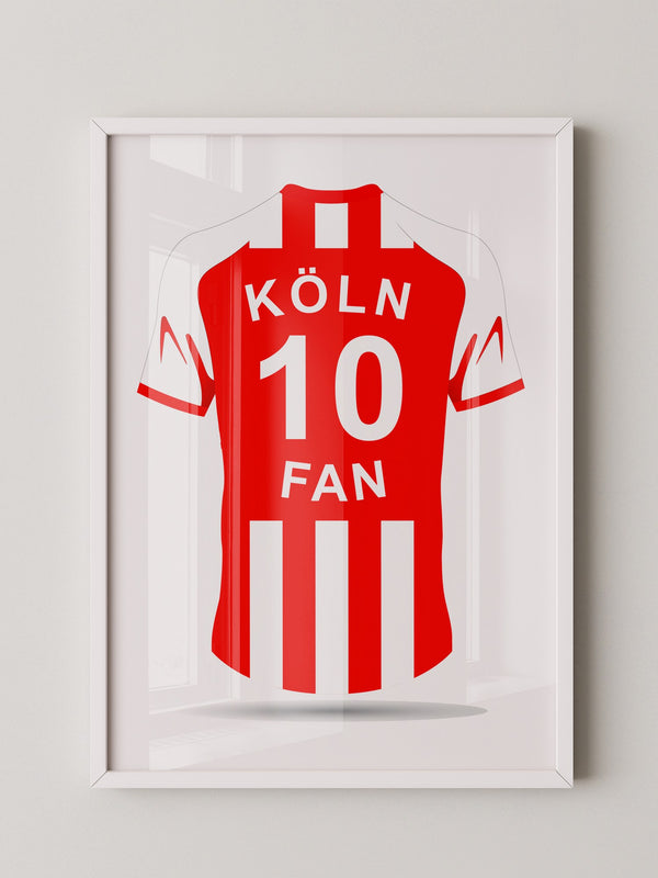 Köln Trikot Rot Streifen