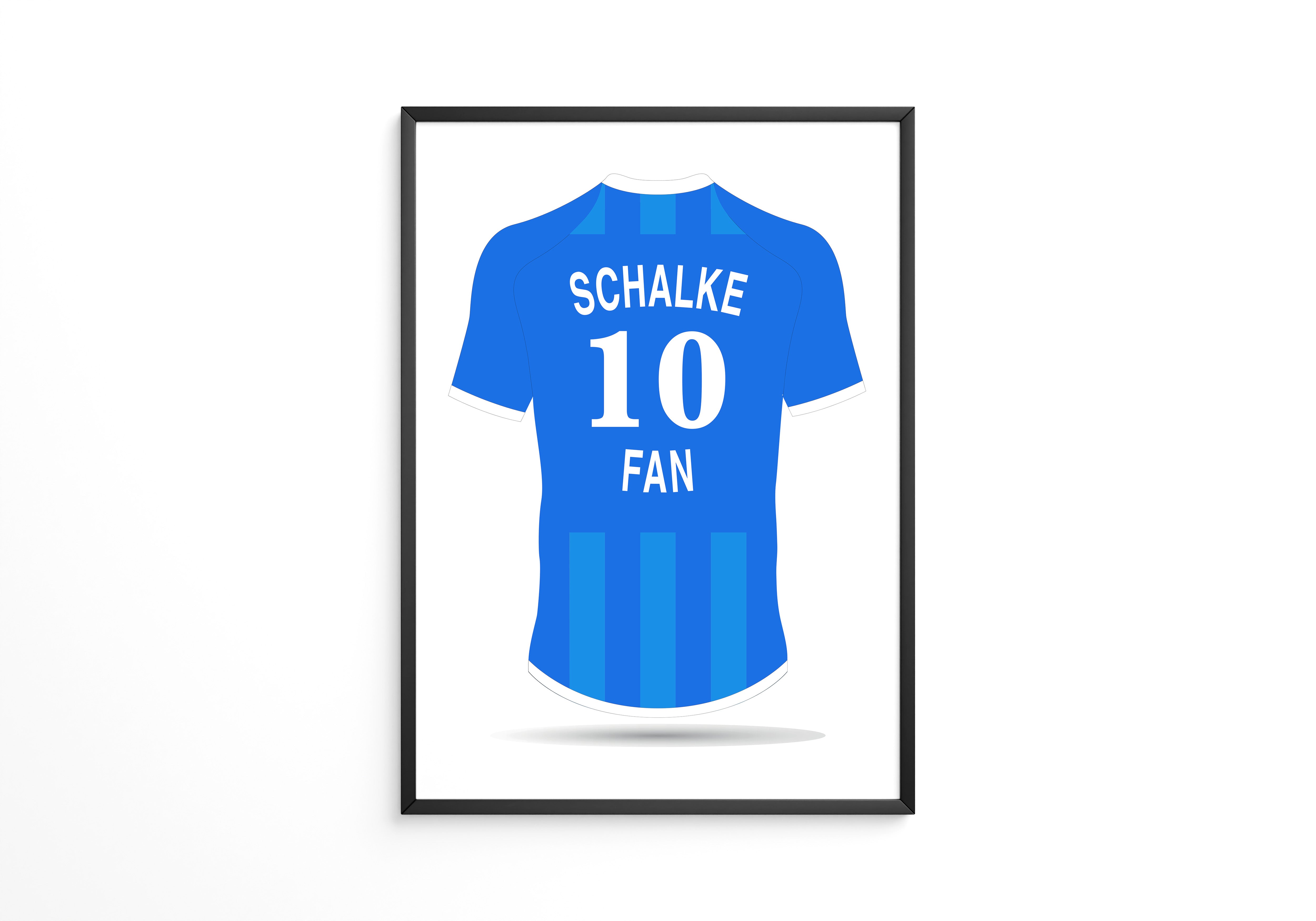 Blaues Trikot Rückansicht