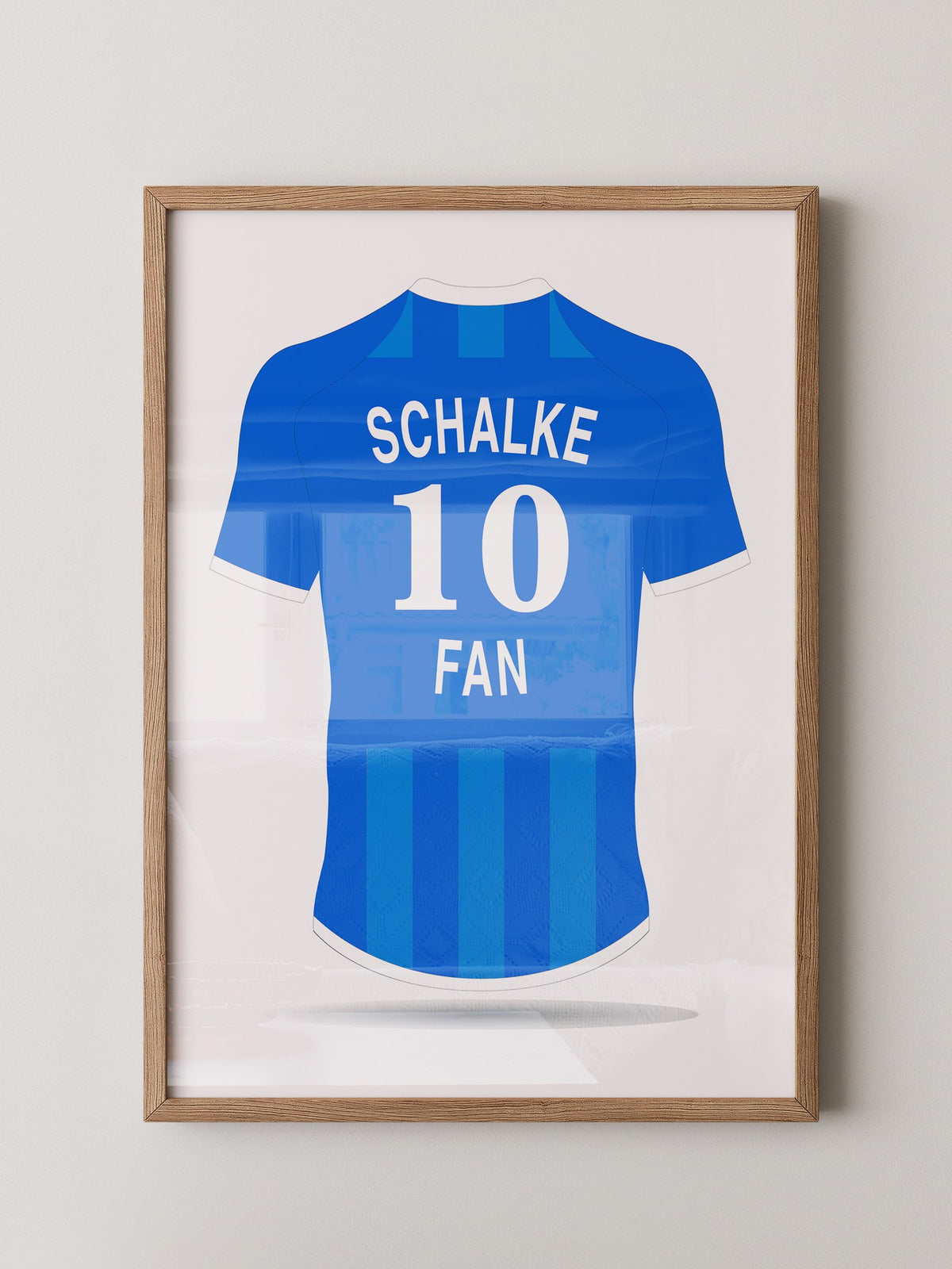 Blaues Trikot Rückansicht