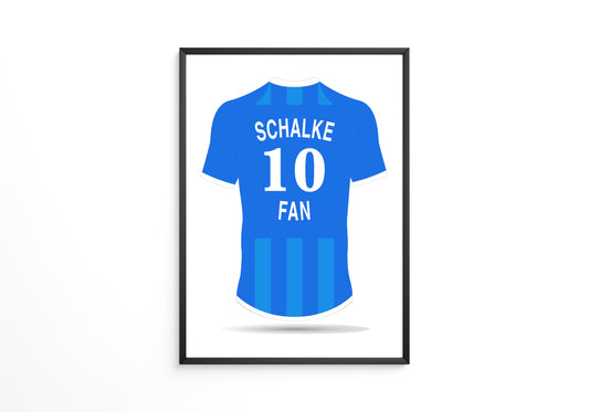 Blaues Trikot Rückansicht