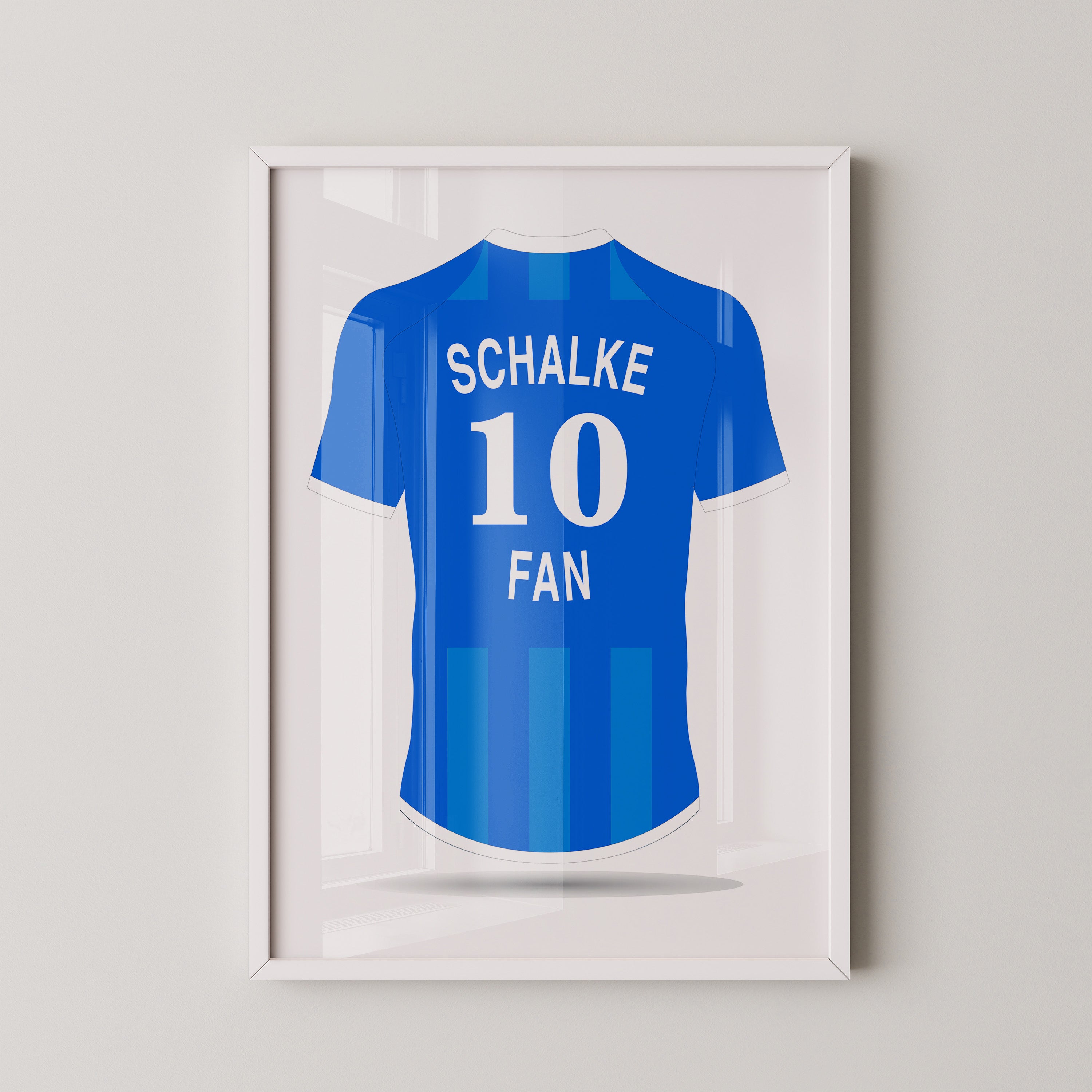 Blaues Trikot Rückansicht