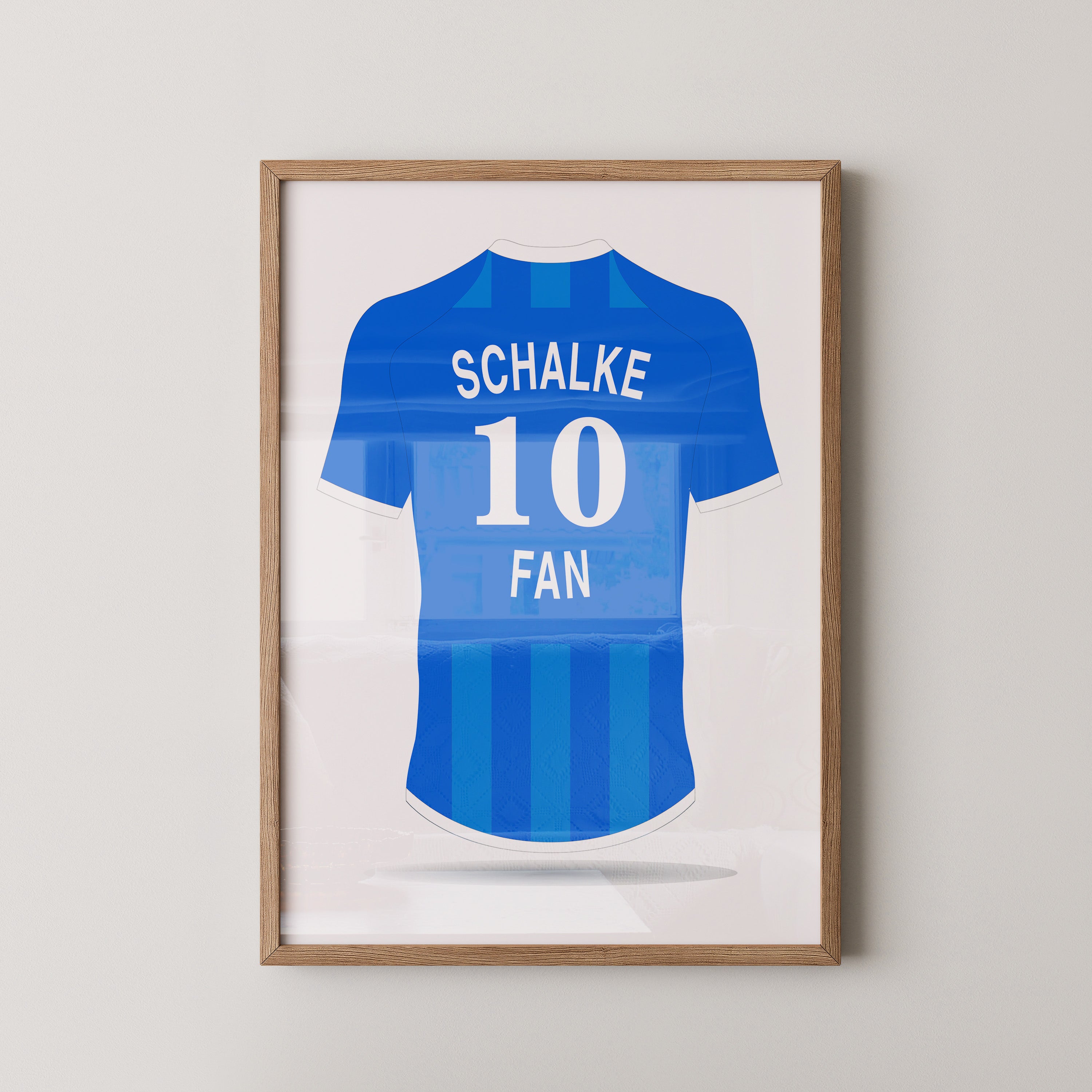 Blaues Trikot Rückansicht