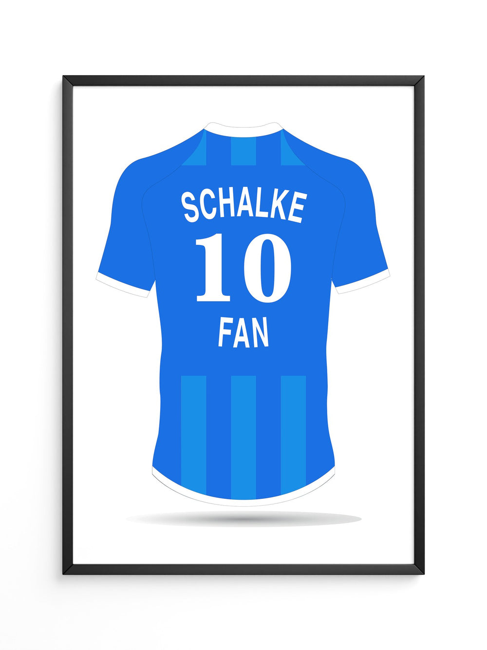 Blaues Trikot Rückansicht